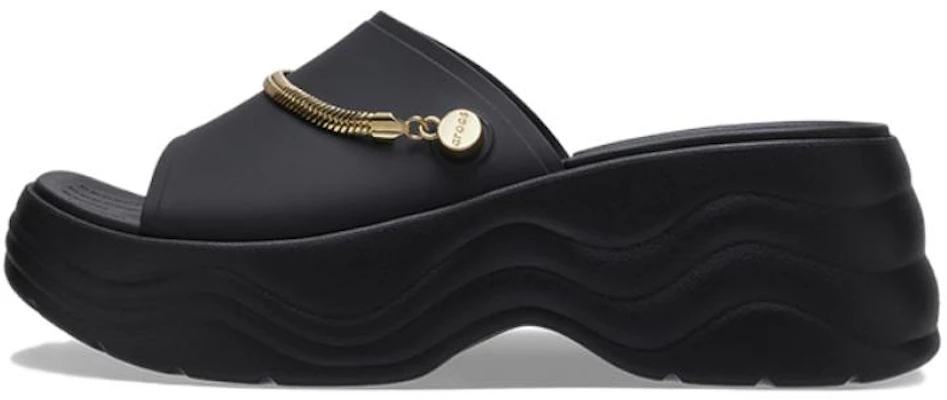 (W) Crocs Skyline Shimmer Slides ''Schwarz Gold'' 208582-072 Buy (W) Crocs Skyline Shimmer Slides ''Schwarz Gold'' 208582-072