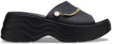 Order (W) Crocs Skyline Shimmer Slides 'Hitam Emas' 208582-072
