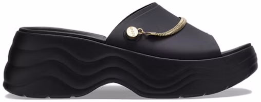 Order (W) Crocs Skyline Shimmer Slides 'Negro Oro' 208582-072