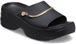 Lookbook (W) Crocs Skyline Shimmer Slides 'Hitam Emas' 208582-072