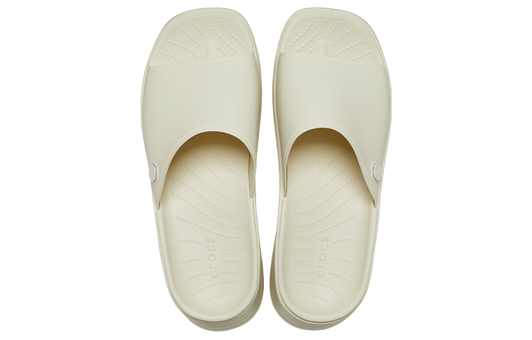 Lookbook Crocs卡駱馳 防滑透氣 運動涼鞋 女款 骨白色