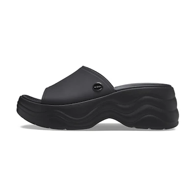 (W) Crocs Skyline Slide Sandals 'Black'