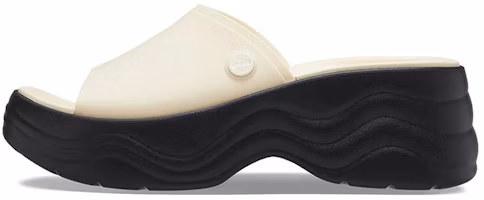 (Women) Crocs Skyline Slides 'Vanilla Black' 208182-1LG (Women) Crocs Skyline Slides 'Vanilla Black' 208182-1LG