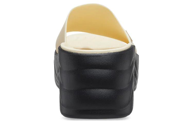 Details for (W) Crocs Skyline Slides 'Vanilla Hitam' 208182-1LG