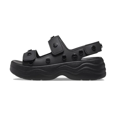 (W) Crocs Skyline Studded Sandals 'Black'