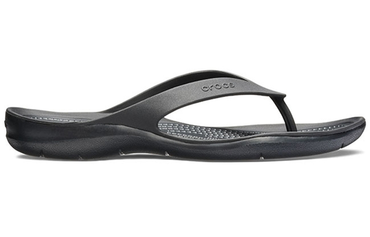 Order Crocs 激浪簡潔防滑人字運動拖鞋 女款 黑色
