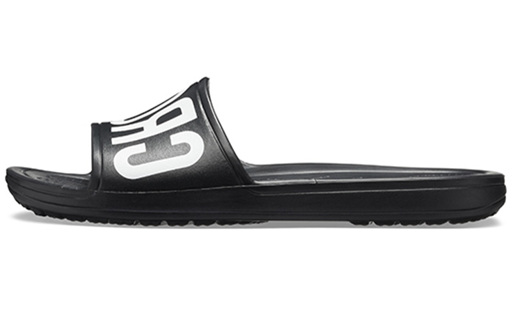 (Women) Crocs Sloane 'Logo Mania Black' 205945-001