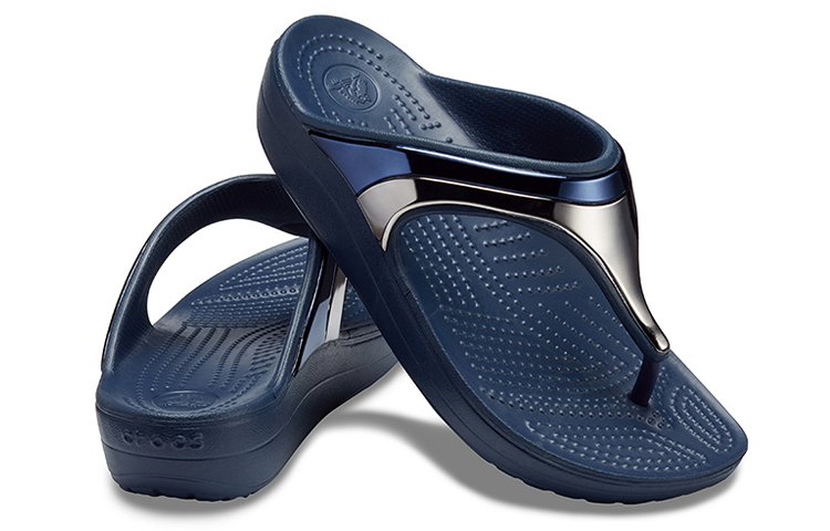 Shop (W) Crocs Sloane ''Patch Blu Metallico'' 205357-4JD