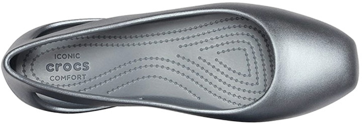 Crocs 卡駱馳 思瓏 珠光休閒涼鞋 女款 銀色 Lookbook Crocs 卡駱馳 思瓏 珠光休閒涼鞋 女款 銀色