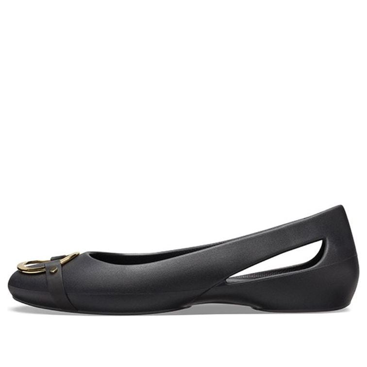 (Women) Crocs Sloane Embellished Flats 'Black Gold' 206355-751