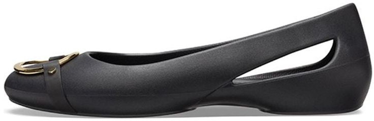 (Women) Crocs Sloane Embellished Flats 'Black Gold' 206355-751 Buy (Women) Crocs Sloane Embellished Flats 'Black Gold' 206355-751