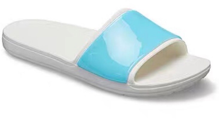Crocs Sloane Luminous 簡約休閒一字型涼拖鞋 女款 冰藍 Lookbook Crocs Sloane Luminous 簡約休閒一字型涼拖鞋 女款 冰藍