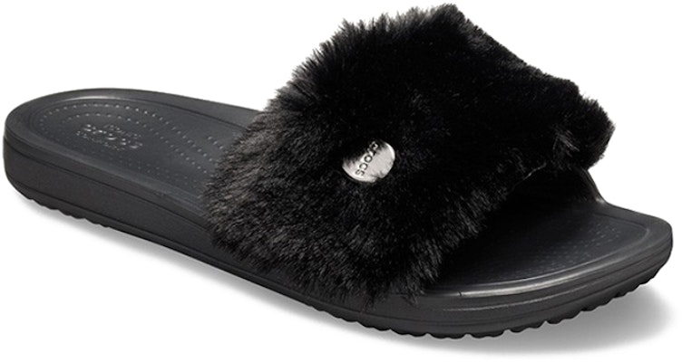 Crocs 思珑毛毛拖鞋 女款 黑色 Order Crocs 思珑毛毛拖鞋 女款 黑色
