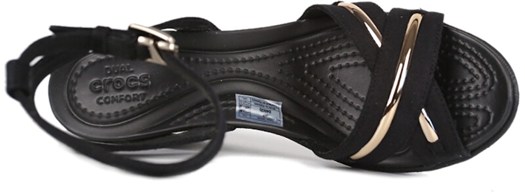 Crocs 蕾麗金屬裝飾坡跟涼鞋 女款 黑色 Shop Crocs 蕾麗金屬裝飾坡跟涼鞋 女款 黑色