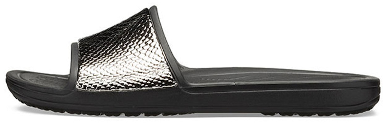 (W) 크록스 슬론 메탈릭 블랙 컴포트 (Crocs Sloane Metallic Black Comfort) 205737-0FG Buy (W) 크록스 슬론 메탈릭 블랙 컴포트 (Crocs Sloane Metallic Black Comfort) 205737-0FG