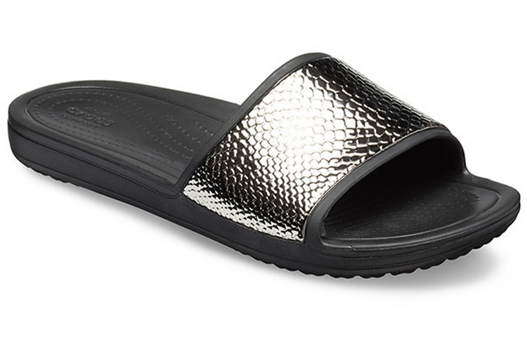 Lookbook (W) Crocs Sloane MetalText ''Nero Comfort'' 205737-0FG