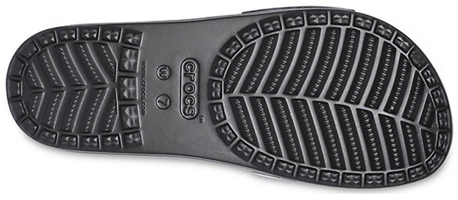 (W) Selipar Kasual Crocs Sloane Shine Low Slide Flat 'Black Silver' Hitam Perak 206921-001 Sizing (W) Selipar Kasual Crocs Sloane Shine Low Slide Flat 'Black Silver' Hitam Perak 206921-001