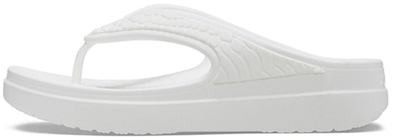 (Women) Crocs Sloane Snake Lightweight Cozy Sports Slippers White 206918-100 (Women) Crocs Sloane Snake Lightweight Cozy Sports Slippers White 206918-100
