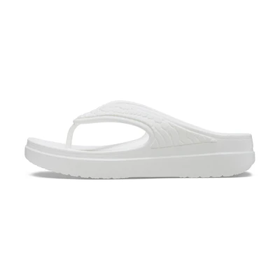 (W) Crocs Sloane Snake Lightweight Cozy Sports Slippers White