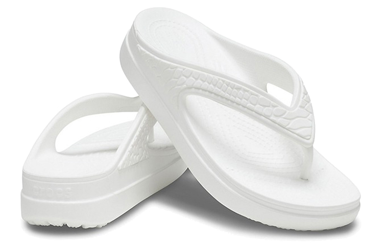 Shop (Women) Crocs Sloane Snake Lightweight Cozy Sports Slippers White 206918-100