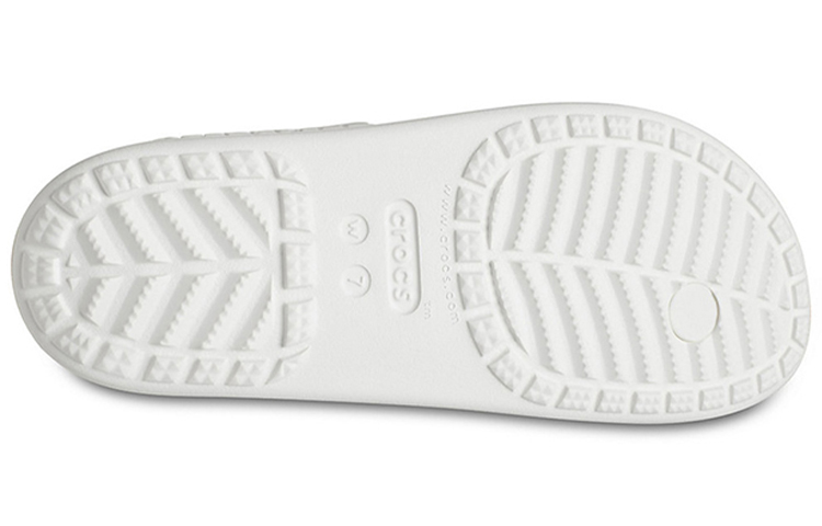 Sizing (Women) Crocs Sloane Snake Lightweight Cozy Sports Slippers White 206918-100