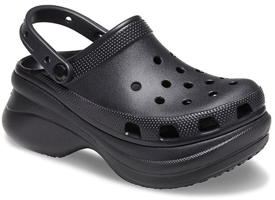 (Women) Crocs Small Whale Retro Crocs Thick Sole Black Sandals 206302-001 Order (Women) Crocs Small Whale Retro Crocs Thick Sole Black Sandals 206302-001