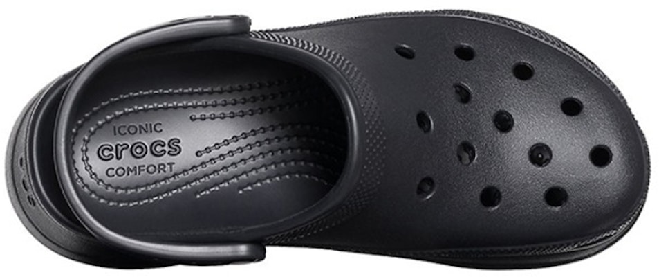 (Women) Crocs Small Whale Retro Crocs Thick Sole Black Sandals 206302-001 Shop (Women) Crocs Small Whale Retro Crocs Thick Sole Black Sandals 206302-001