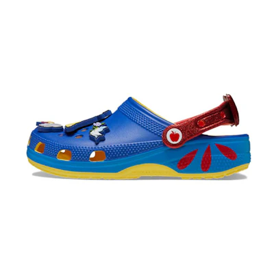 (W) Crocs Snow White Classic Clogs 'Blue Yellow Red'