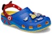 (W) Crocs Salju Putih Klasik Clogs 'Biru Kuning Merah' 209483-769