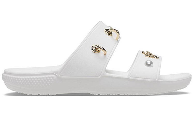 Order (W) Crocs白色户外平跟运动拖鞋软底舒适款 207387-103
