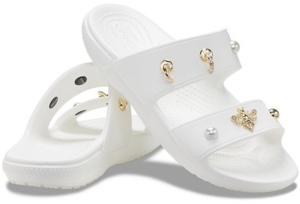 (W) Crocs Sandal Lembut Putih Outdoor Sol Datar Santai Olahraga 207387-103 Shop (W) Crocs Sandal Lembut Putih Outdoor Sol Datar Santai Olahraga 207387-103