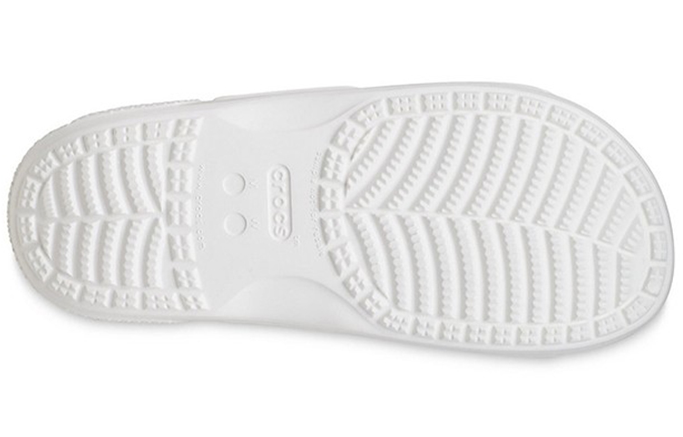 Sizing (W) Crocs白色户外平跟运动拖鞋软底舒适款 207387-103