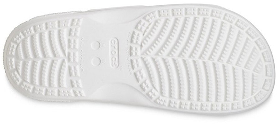 (W) Crocs Sandal Lembut Putih Outdoor Sol Datar Santai Olahraga 207387-103 Sizing (W) Crocs Sandal Lembut Putih Outdoor Sol Datar Santai Olahraga 207387-103