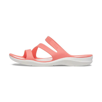 (W) Crocs Soft Sole Cozy Sports Red Sandals