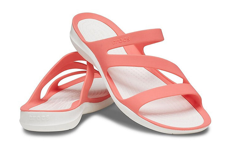 Shop (W) Sandales Crocs Rouges Sports Confort Semelle Douce 203998-6SL