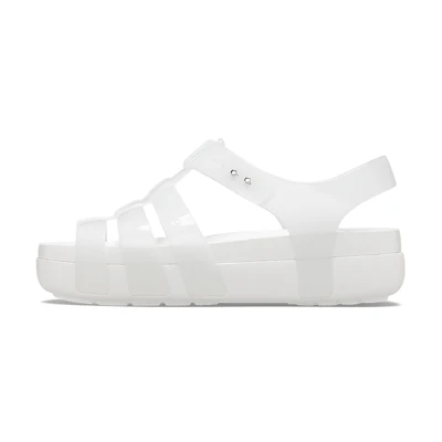 (W) Crocs Splash Glossy Fisherman Sandal 'White'