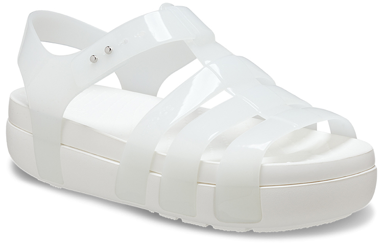 Lookbook (Women) Crocs Splash Glossy Fisherman Sandal 'White' 209267-100
