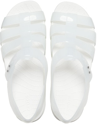 (W) Sandalias Crocs Splash Glossy Fisherman 'Blancas' 209267-100 Shop (W) Sandalias Crocs Splash Glossy Fisherman 'Blancas' 209267-100