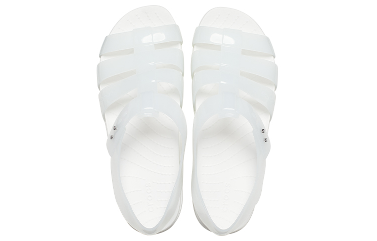 Shop (Women) Crocs Splash Glossy Fisherman Sandal 'White' 209267-100