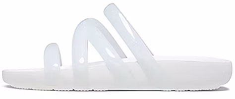 (Women) Crocs Splash Glossy Strappy Sandal 'White' 208537-100 (Women) Crocs Splash Glossy Strappy Sandal 'White' 208537-100