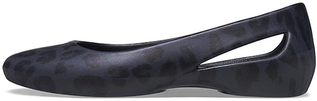 (Women) Crocs Sports Sandals Deep Blue Leopard print 206210-90L (Women) Crocs Sports Sandals Deep Blue Leopard print 206210-90L