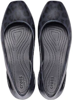 Shop Crocs 卡駱馳 潮流百搭 平底運動涼鞋 女款 深藍豹紋