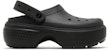 (W) Crocs Stomp Clog 'Hitam' 209347-001
