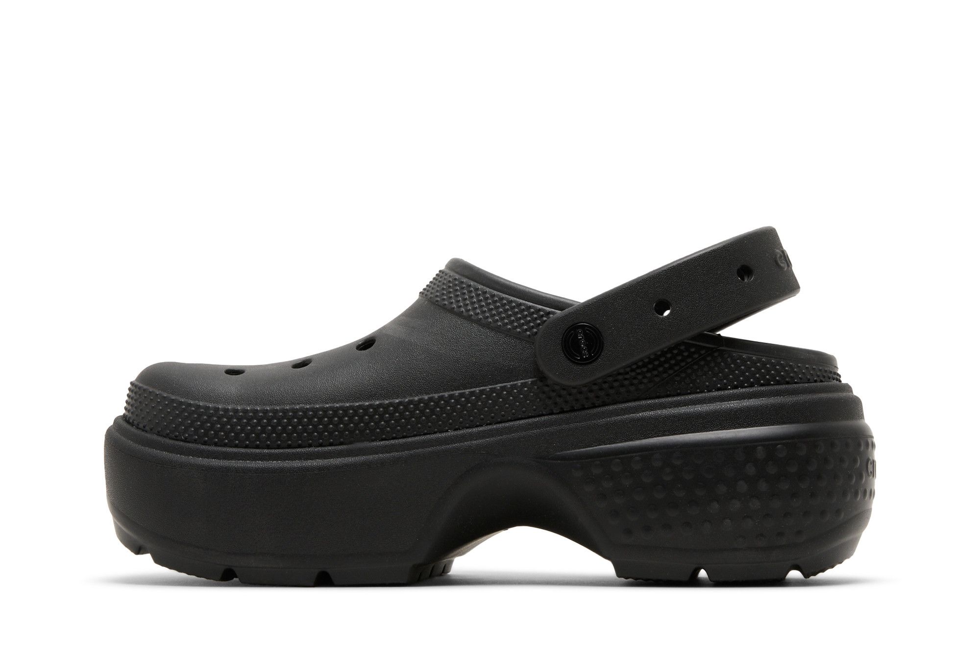 Lookbook (W) 크록스 스톰프 클로그 '블랙' (강렬한 블랙!) 209347-001