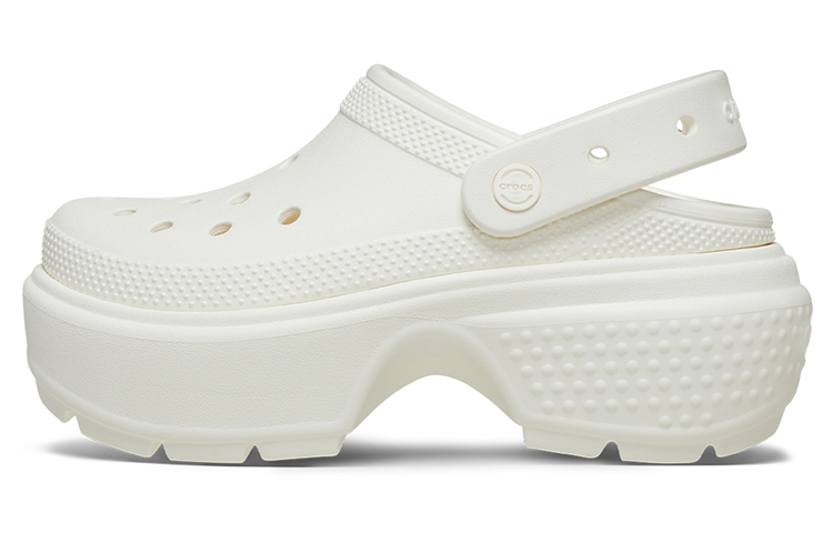 (Women) Crocs Stomp Clog 'Chalk' 209347-0WV