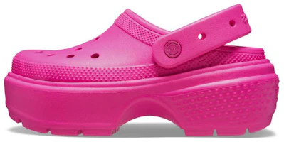 (Women) Crocs Stomp Clog Pink Crush 209347-6TW (Women) Crocs Stomp Clog Pink Crush 209347-6TW