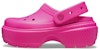 (Women) Crocs Stomp Clog Pink Crush 209347-6TW