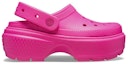 Order (Women) Crocs Stomp Clog Pink Crush 209347-6TW