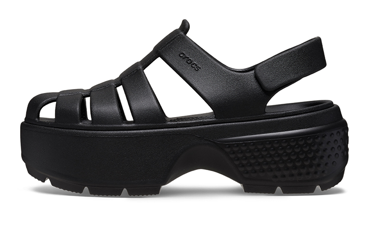 (Women) Crocs Stomp Fisherman Sandal 'Black' 209938-001