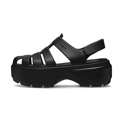 (W) Crocs Stomp Fisherman Sandal 'Black'